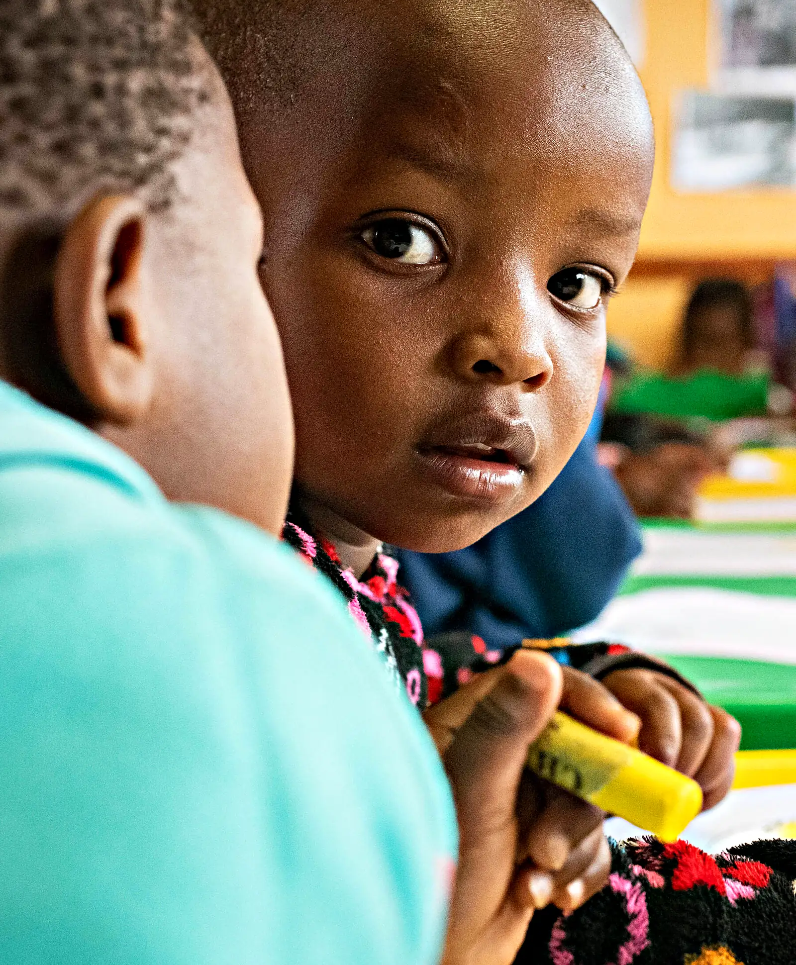 A young child in an Even Ground partner classroom